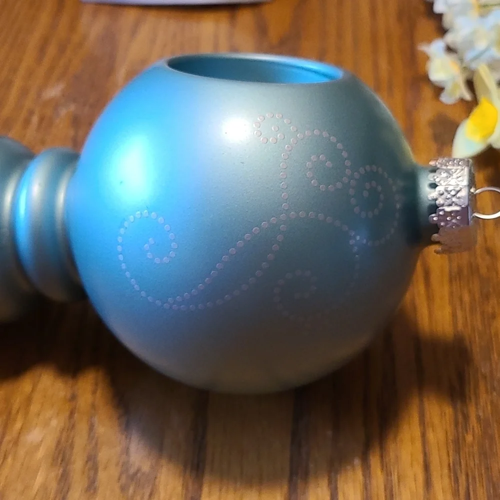Partylite Ornament Tealight Holder  - Teal